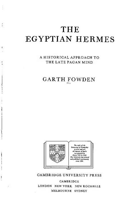 the egyptian hermes pdf